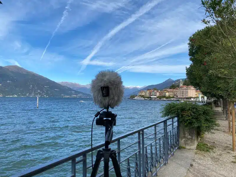 Recording at Lake Como